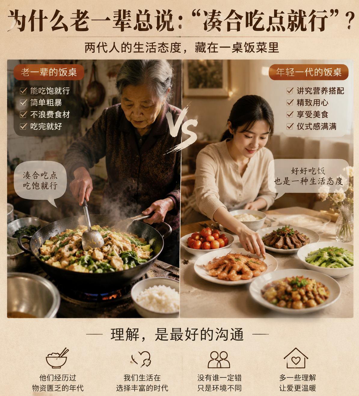 “凑合吃点”背后：一代人的节俭，为什么变成了下一代人的无奈？